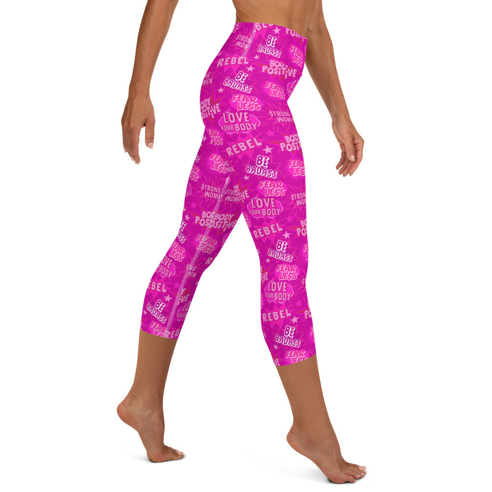 Hot Pink Empower Yoga Capris